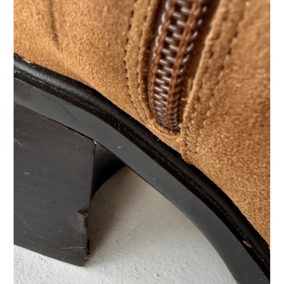 Unlisted Brand Women's Leather Upper Tan Mid Heel Boots w/Side Zip Size 8M-READ - Picture 16 of 16